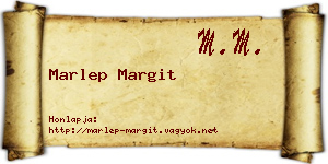 Marlep Margit névjegykártya