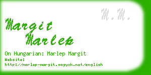 margit marlep business card